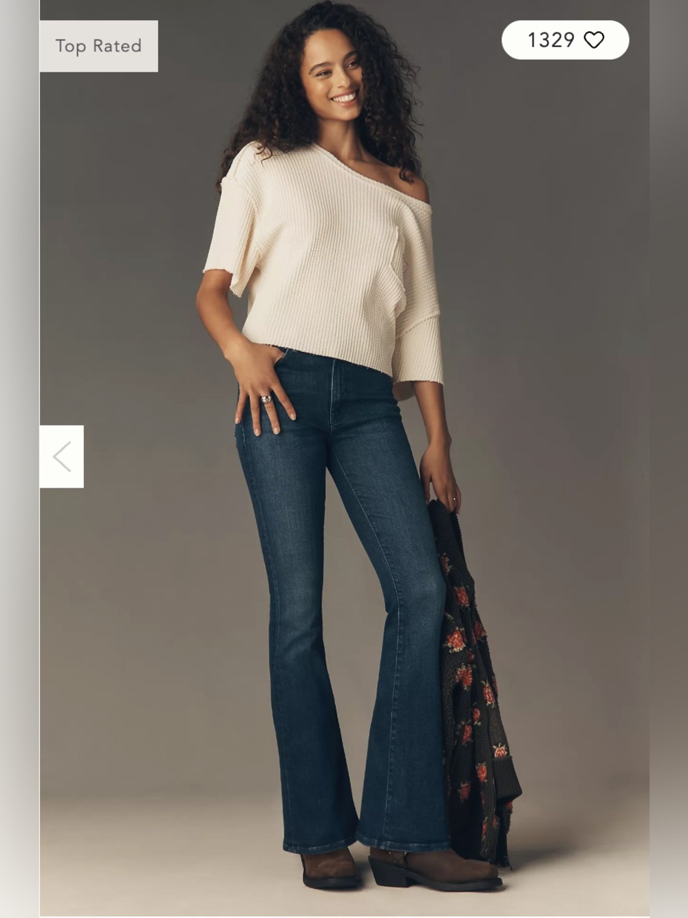 MOTHER Dark Blue Flare Jeans